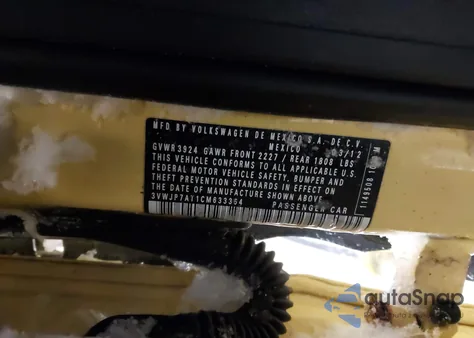 2012 Volkswagen Beetle 2.5L из США, поврежденный, VIN 3VWJP7AT1CM633364